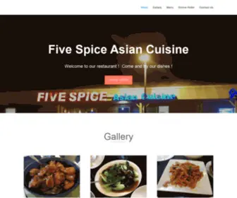 Fivespiceasiancuisineboulder.com(Five Spice Asian Cuisine) Screenshot