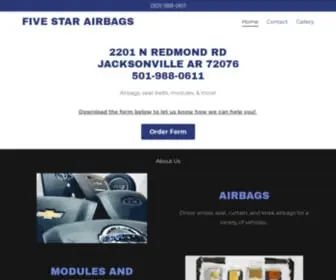 Fivestarairbags.com(Five Star Airbags) Screenshot