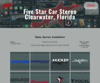 Fivestarcarstereofl.com(Five Star Car Stereo) Screenshot