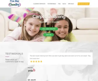 Fivestarchem-DRY.com(Expert Upholstery and Carpet Cleaning in Snohomish) Screenshot