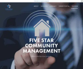 Fivestarcommunitymanagement.com(Five Star Community Management) Screenshot