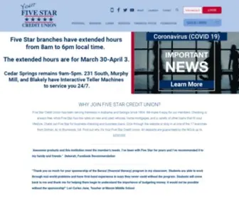 Fivestarcu.com(Five Star Credit Union) Screenshot