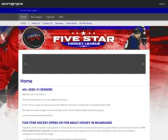 Fivestarhockey.com(Five Star Hockey League) Screenshot