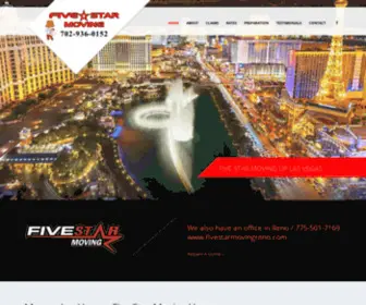 FivestarmovingVegas.com(Five Star Moving) Screenshot