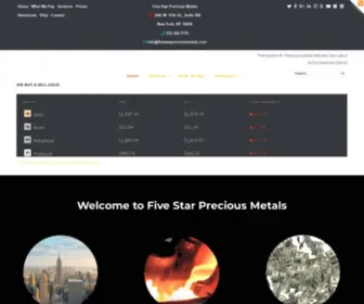 Fivestarpreciousmetals.com(WE BUY & SELL GOLD) Screenshot