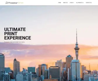 Fivestarprint.co.nz(For All Your Digital and Print Solutions) Screenshot