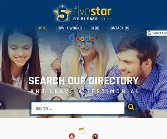 Fivestarreviewssite.com(Five Star Reviews) Screenshot