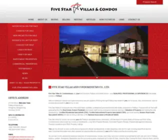 Fivestarvillasandcondos.com(Pattaya Property For Sale And Rent) Screenshot