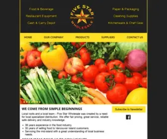 Fivestarwholesale.ca(Five Star Wholesale Foods) Screenshot