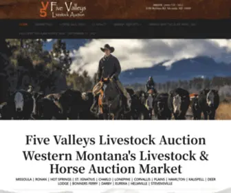 Fivevalleyslivestock.com(Five Valleys Livestock) Screenshot