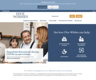 Fivewishes.org(Trusted by more than 30 million people. The advance care planning program that is) Screenshot
