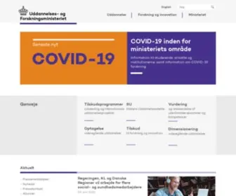 Fivu.dk(Og Forskningsministeriet) Screenshot