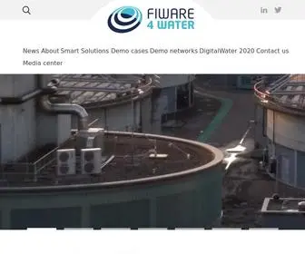 Fiware4Water.eu(Fostering a Digital Single Market for Smart Water Services) Screenshot