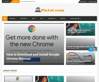 Fix1ST.com(Which Handles Your Technical Problems Like a Pro) Screenshot