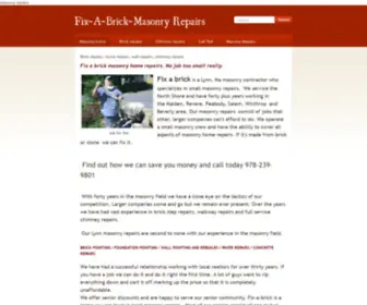 Fixabrickmasonryrepairs.com(Masonry home) Screenshot