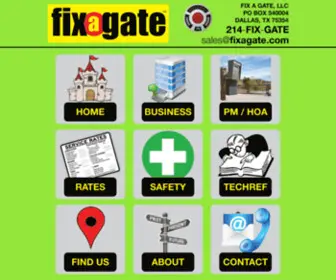 Fixagate.com(Fix A Gate) Screenshot