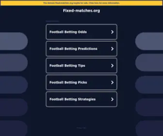 Fixed-Matches.org Screenshot