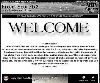 Fixed-Score1X2.com Screenshot