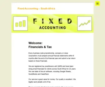 Fixedaccounting.co.za(South Africa) Screenshot