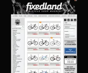 Fixedland.com(Tienda y taller de bicicletas en Chamberí) Screenshot