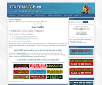 Fixedmatch.co Screenshot