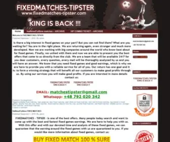 Fixedmatches-Tipster.com(Correct Score Fixed Matches) Screenshot