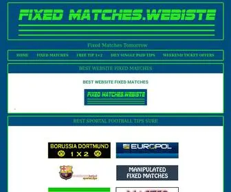 Fixedmatches.website Screenshot