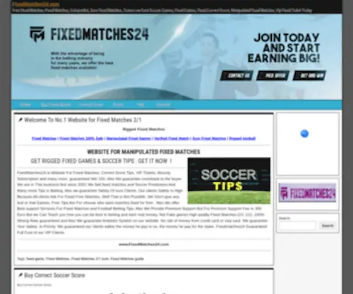 Fixedmatches24.com(Free Fixed Matches) Screenshot