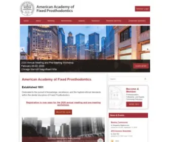 Fixedprosthodontics.org(American Academy of Fixed Prosthodontics) Screenshot