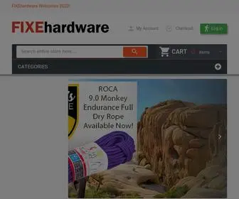 Fixehardware.com(FIXEhardware Climbing Equipment) Screenshot