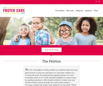 Fixfostercare.org(Help Stop For Profit Foster Care) Screenshot