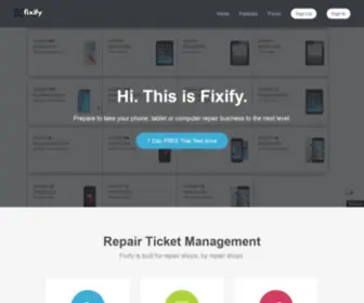 Fixify.co.uk(Repair Shop Management) Screenshot