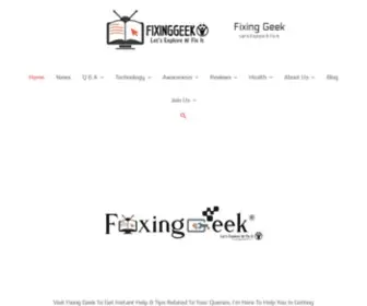 Fixinggeek.com(Fixing Geek) Screenshot