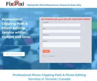 Fixipixi.com(Best Photo Editing Service in Toronto) Screenshot