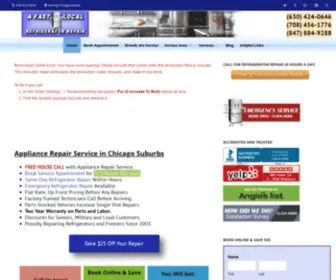 Fixmyfridge.net(Appliance Repair Service in Chicagoland) Screenshot