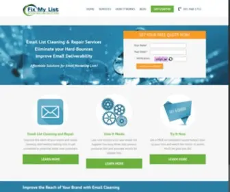 Fixmylist.com(Easy Email List Cleaning) Screenshot
