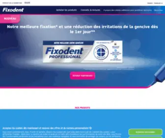 Fixodent.fr(Crème Adhésive Pour Prothèses Dentaires) Screenshot