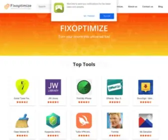 Fixoptimize.com(Best Utility Apps for your device) Screenshot