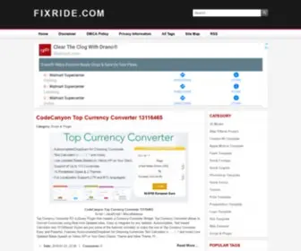 Fixride.com(Photoshop template) Screenshot