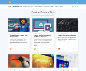 Fixtracking.com(Device Privacy Tips from DuckDuckGo) Screenshot