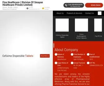 Fiyahealthcare.in(Fiya Healthcare ( Division Of Smayan Healthcare Private Limited)) Screenshot