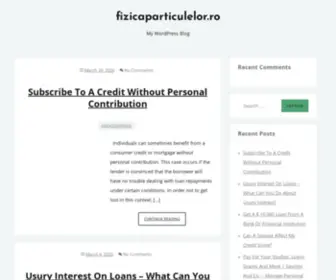 Fizicaparticulelor.ro(My WordPress Blog) Screenshot