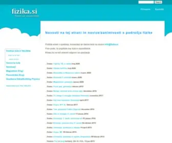 Fizika.si(Text/html; charset=UTF) Screenshot