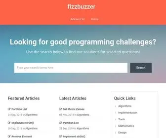 Fizzbuzzer.com(Home) Screenshot