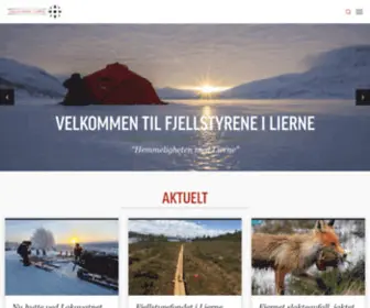 Fjellstyreneilierne.no(Fjellstyrene i Lierne) Screenshot