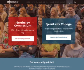 Fjerritslev-GYM.dk(STX, HF, HHX og College) Screenshot