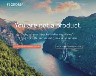 Fjordmail.com(Secure email based in Norway) Screenshot