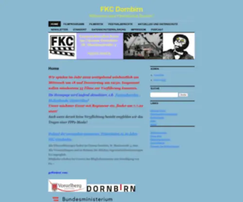 FKC.at(Willkommen beim FKC Dornbirn) Screenshot