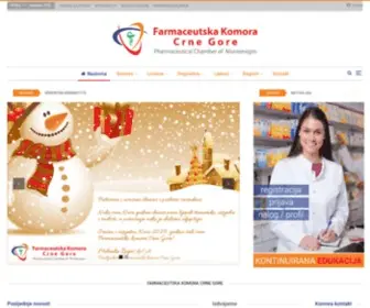 FKCG.org(Pharmaceutical Chamber of Montenegro) Screenshot