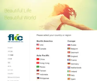 FKCN.com(FKC Home (Select Your Country)) Screenshot
